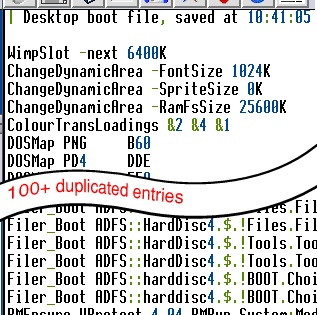 Desktop boot file